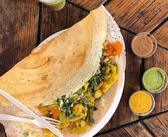 Dc Dosa signature dishes Masala Dosa
Yellow Lentil Dosa
Mango Habanero